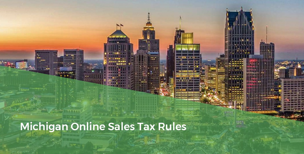 City Skyline - Michigan Online Sales Tax Rules